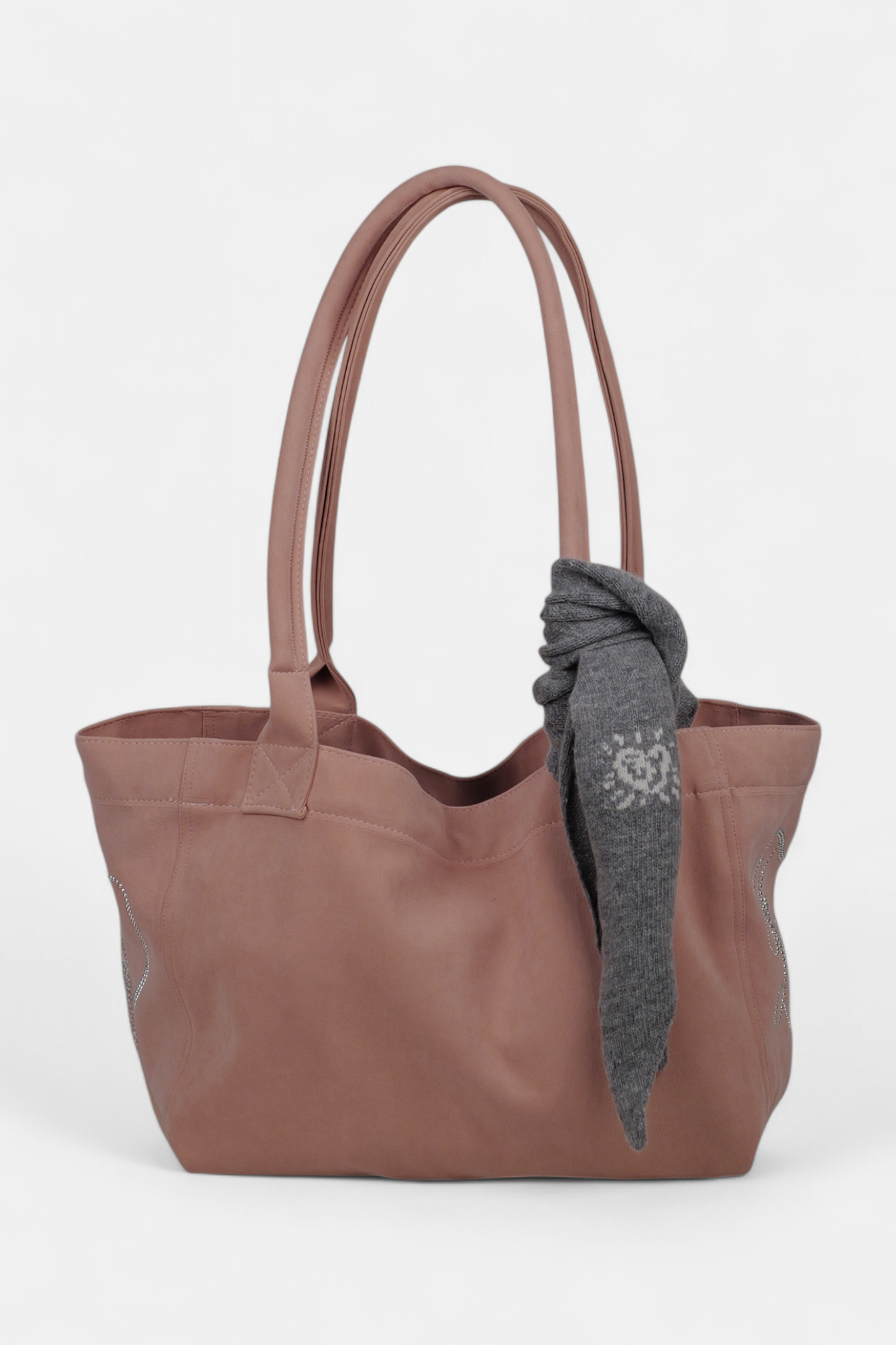 PONY SUEDE BAG (PINK)