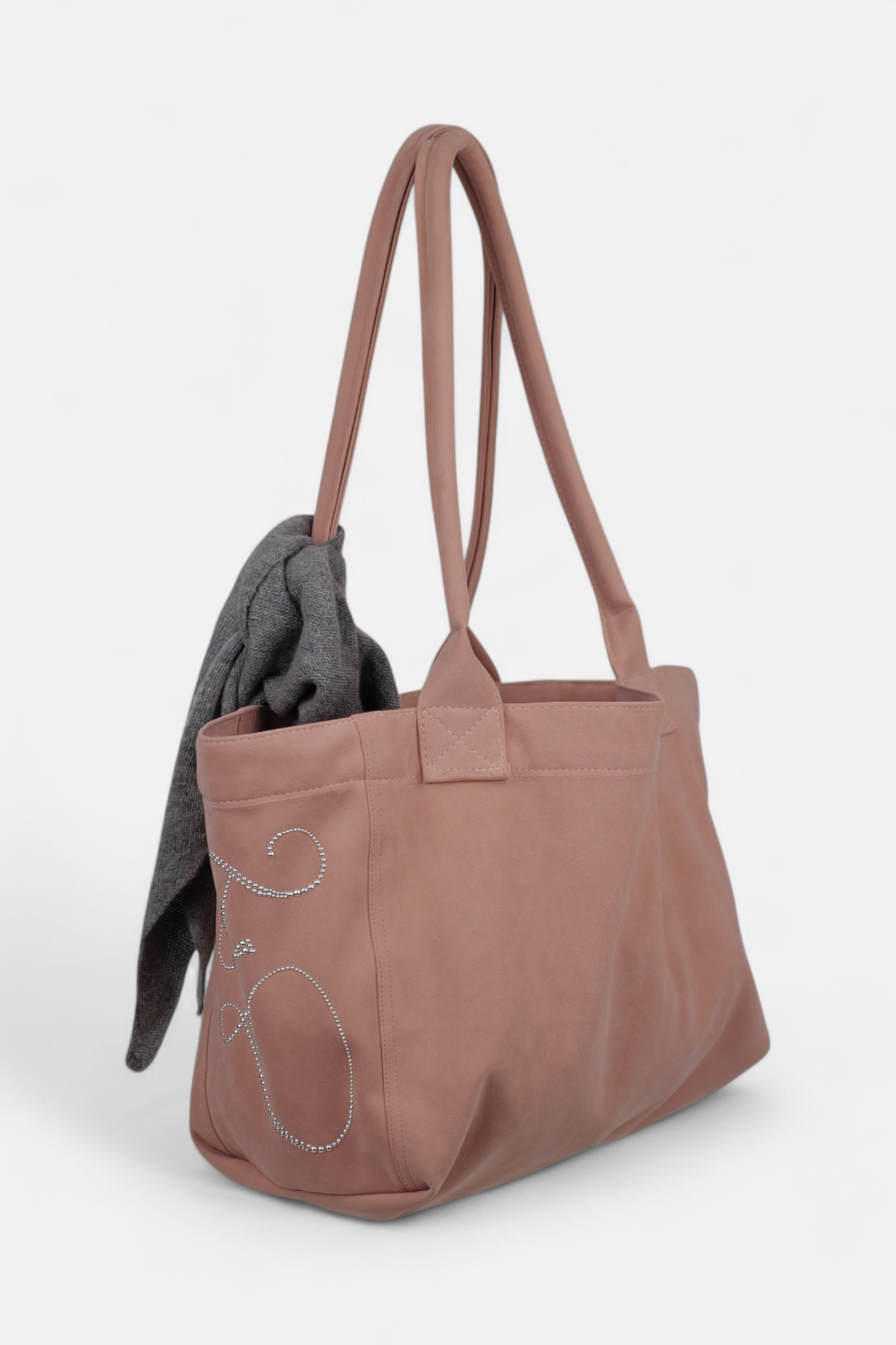 PONY SUEDE BAG (PINK)