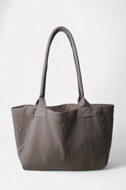 ギャラリービューに画像 (1) を読み込む. PONY SUEDE BAG (LIGHT GRAY)
