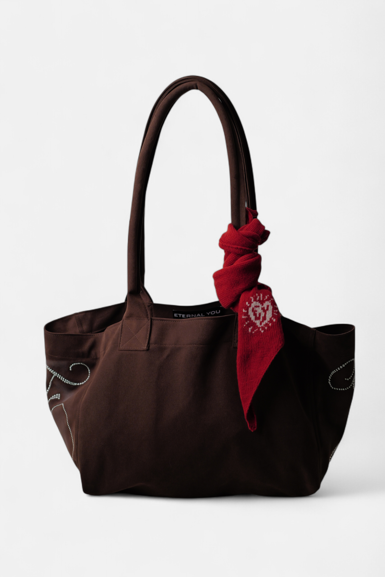 PONY SUEDE BAG (BROWN)