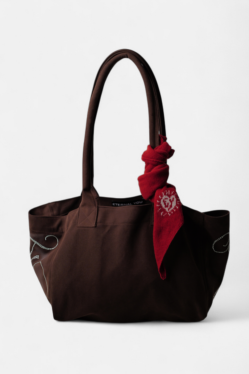 ギャラリービューに画像 (1) を読み込む. PONY SUEDE BAG (BROWN)