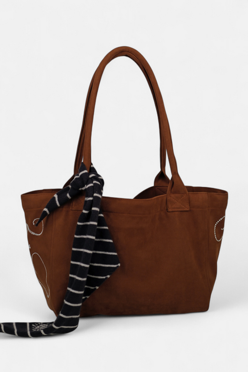 ギャラリービューに画像 (1) を読み込む. PONY SUEDE BAG (CAMEL)