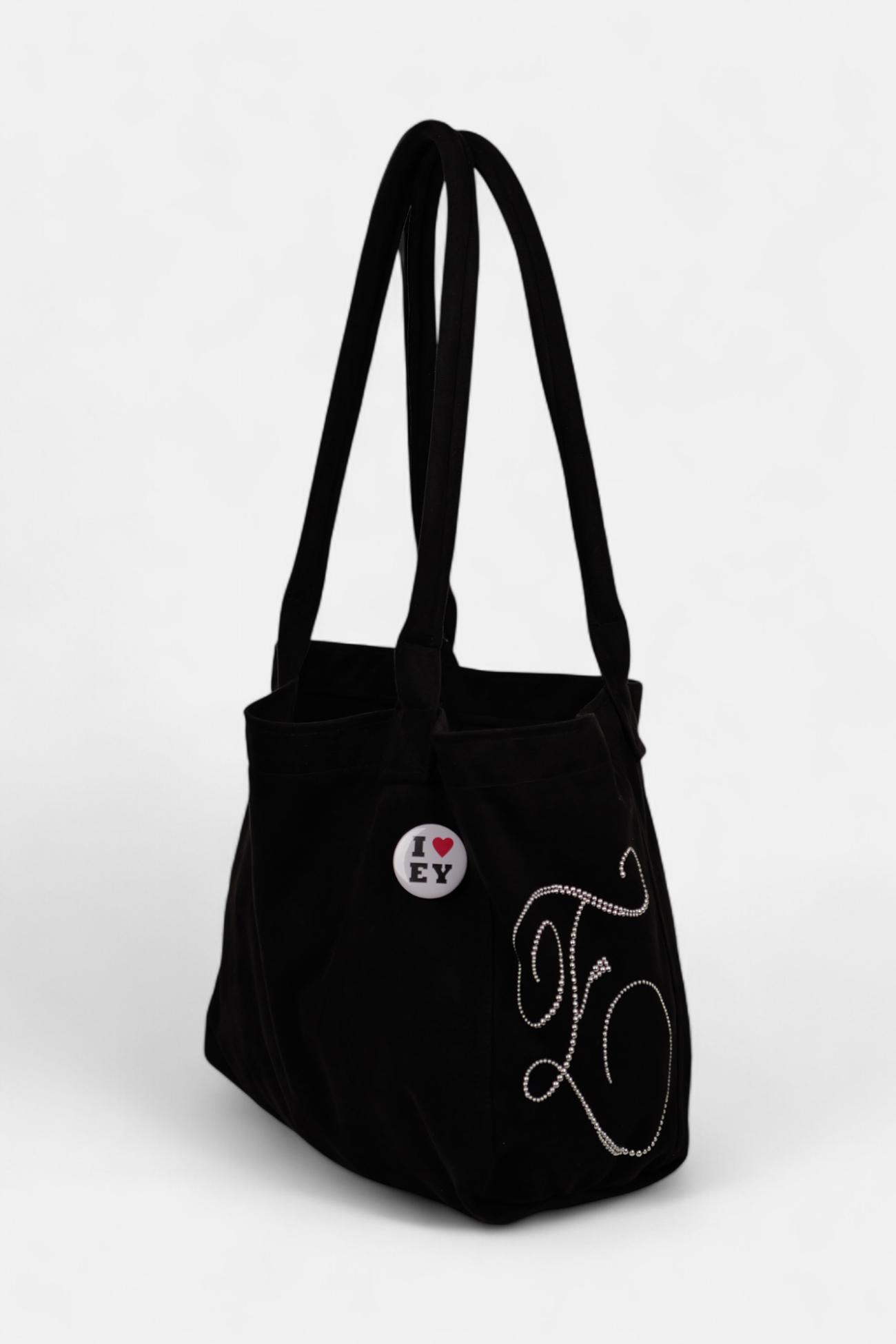 PONY SUEDE BAG (BLACK)