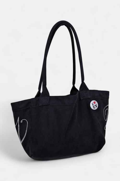 ギャラリービューに画像 (1) を読み込む. PONY SUEDE BAG (NAVY)