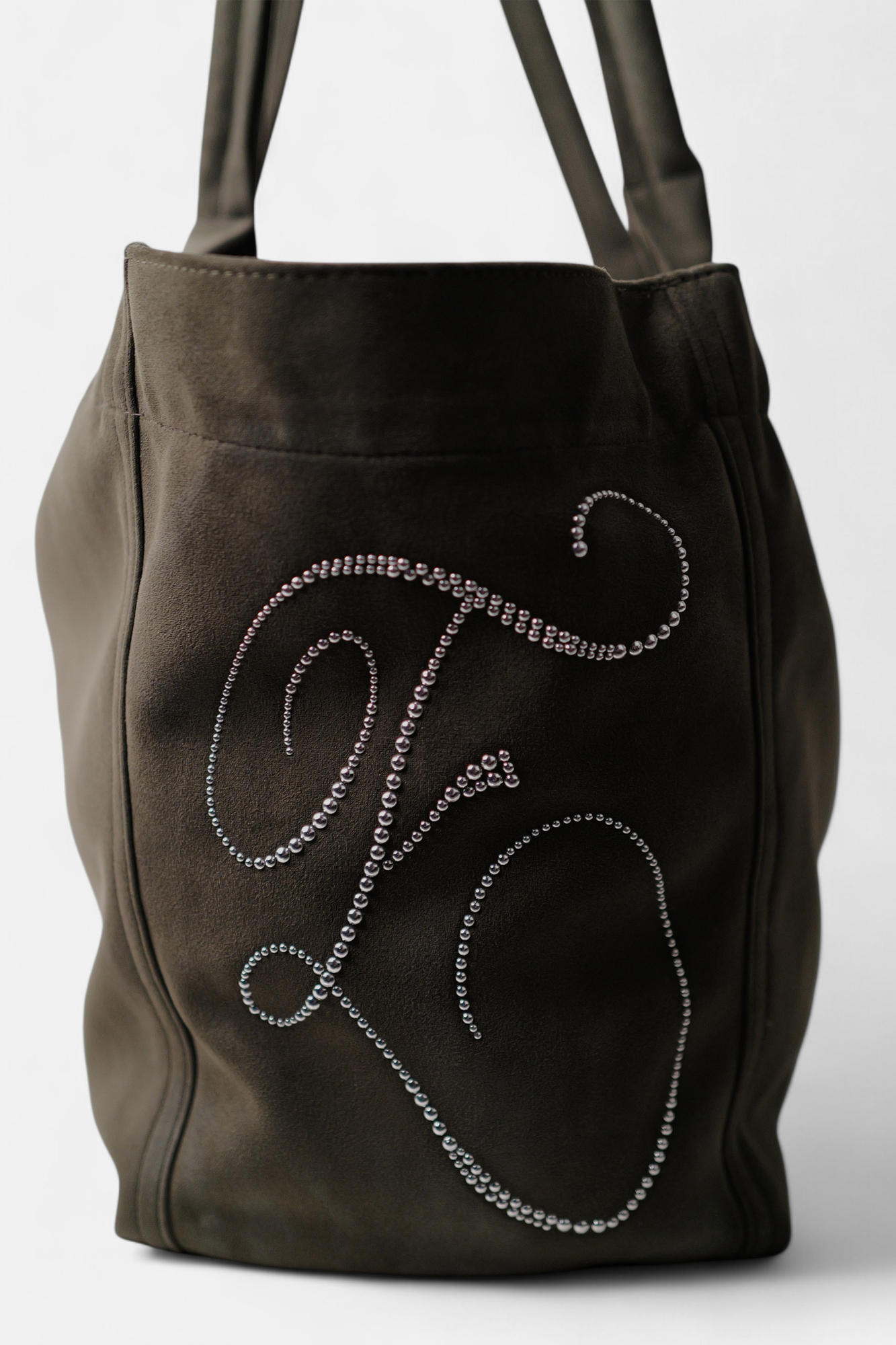 PONY SUEDE BAG (KHAKI)