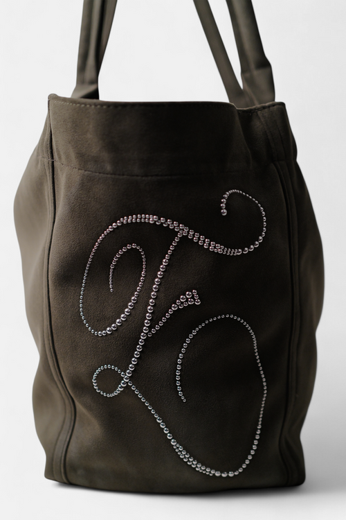 ギャラリービューに画像 (1) を読み込む. PONY SUEDE BAG (KHAKI)