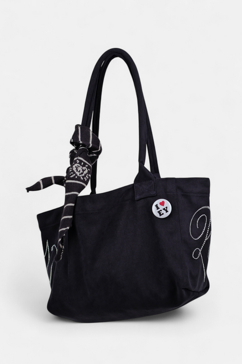 ギャラリービューに画像 (1) を読み込む. PONY SUEDE BAG (NAVY)
