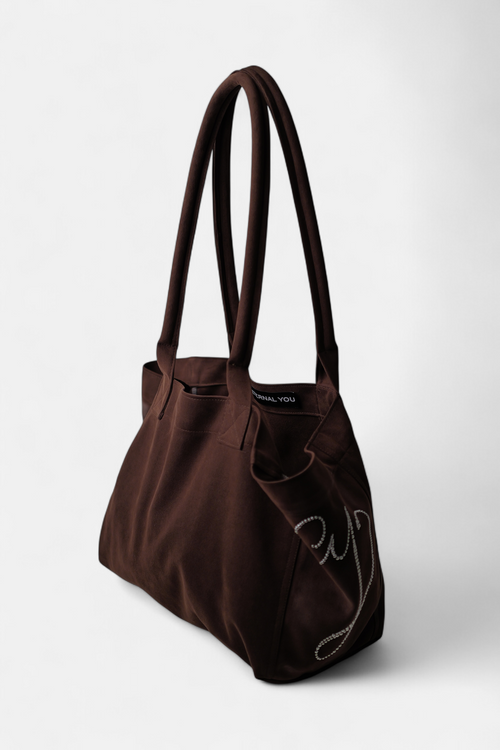 ギャラリービューに画像 (1) を読み込む. PONY SUEDE BAG (BROWN)