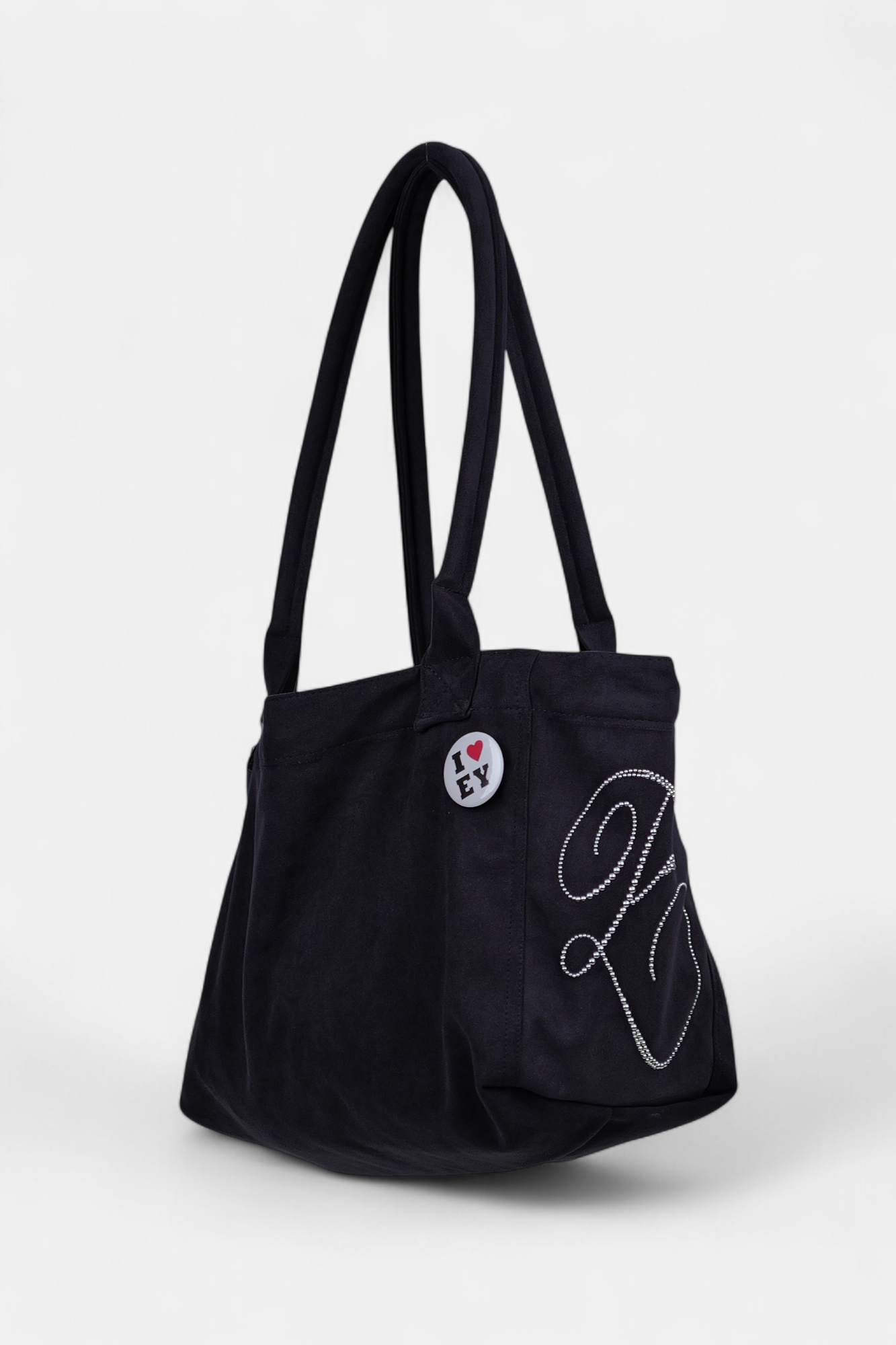 PONY SUEDE BAG (NAVY)