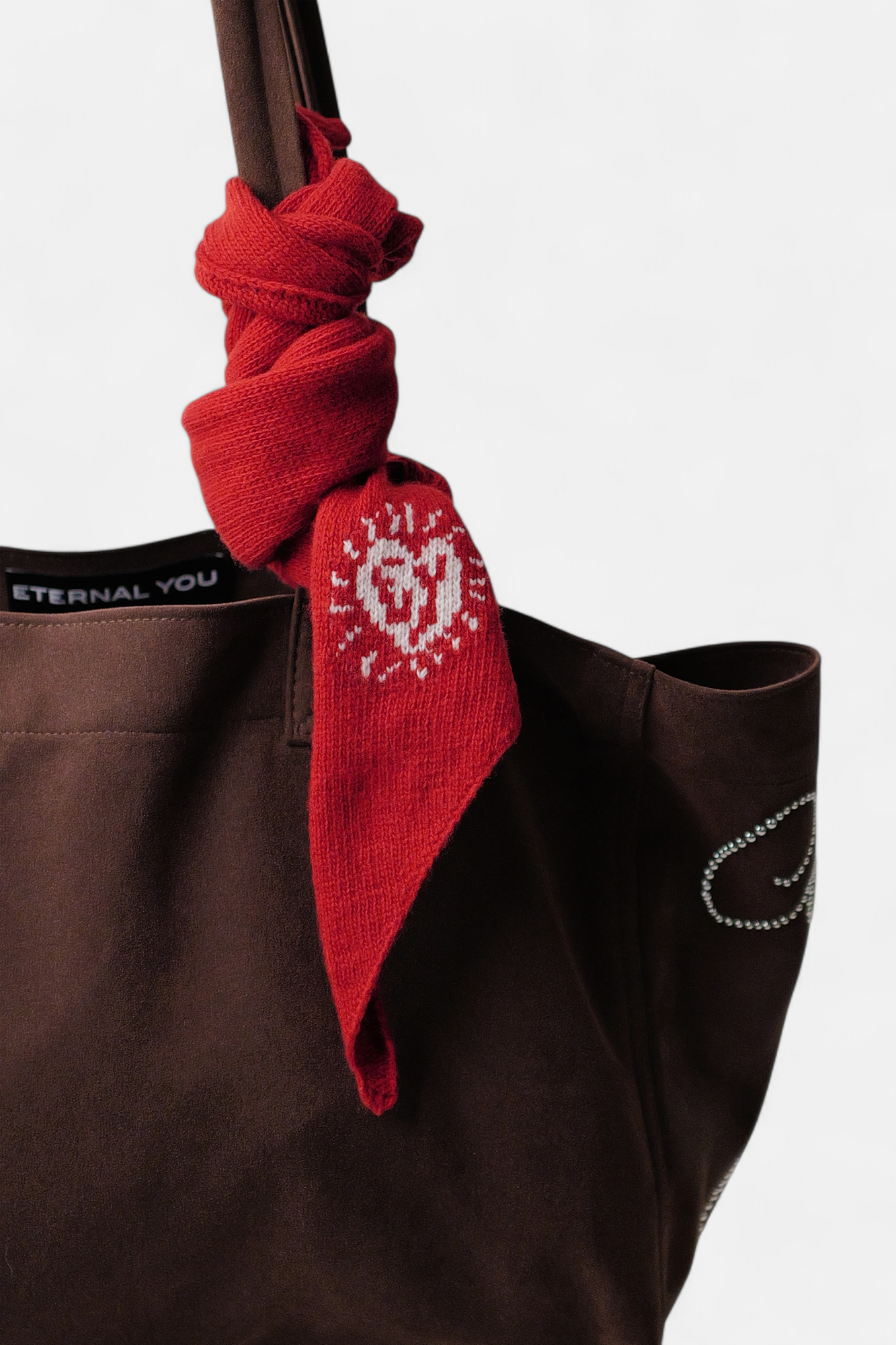PONY SUEDE BAG (BROWN)