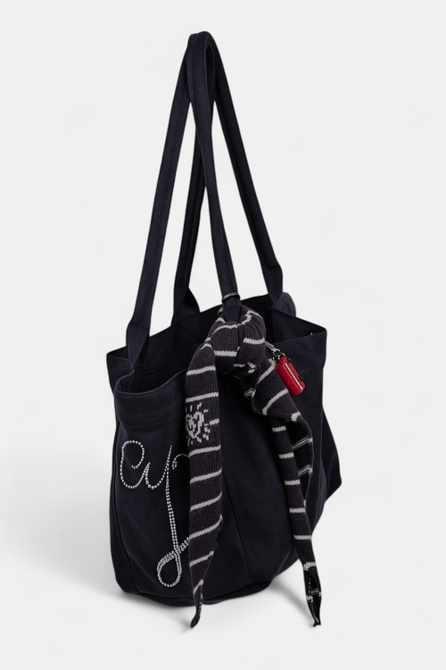 ギャラリービューに画像 (1) を読み込む. PONY SUEDE BAG (NAVY)