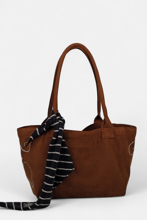 ギャラリービューに画像 (1) を読み込む. PONY SUEDE BAG (CAMEL)