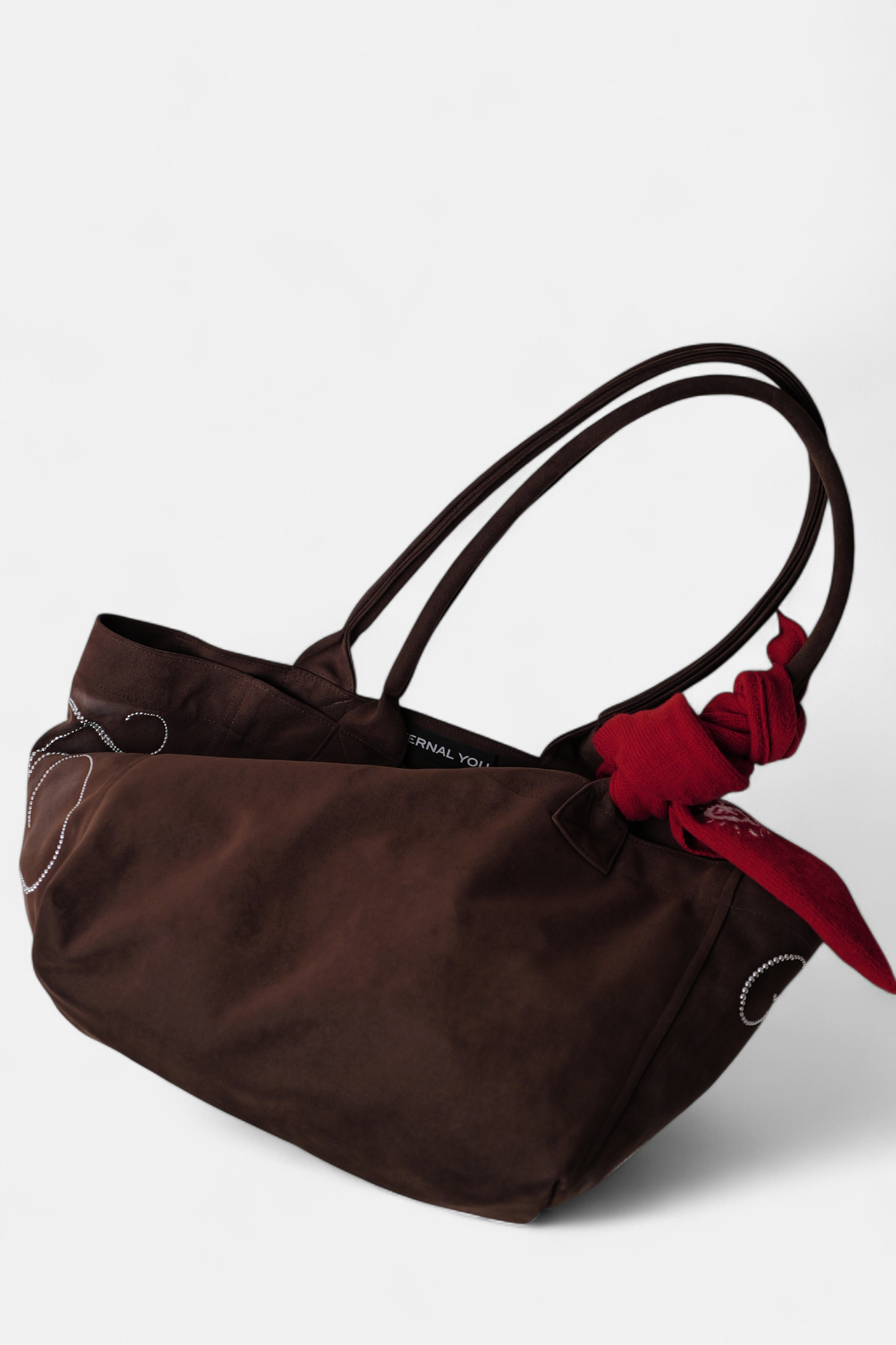 PONY SUEDE BAG (BROWN)