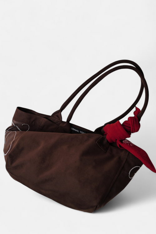 ギャラリービューに画像 (1) を読み込む. PONY SUEDE BAG (BROWN)