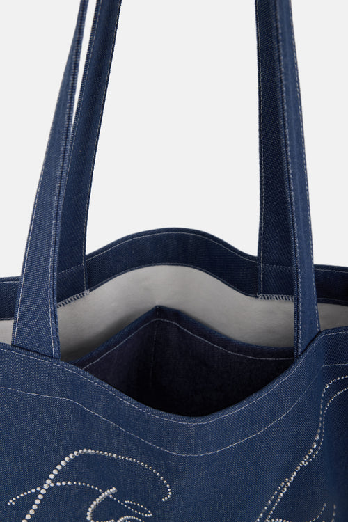 ギャラリービューに画像 (4) を読み込む. [PRE-ORDER] SUGAR CUBE BAG (DENIM BLUE)