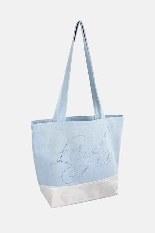 ギャラリービューに画像 (1) を読み込む. [PRE-ORDER] SUGAR CUBE BAG (DENIM SKY BLUE)